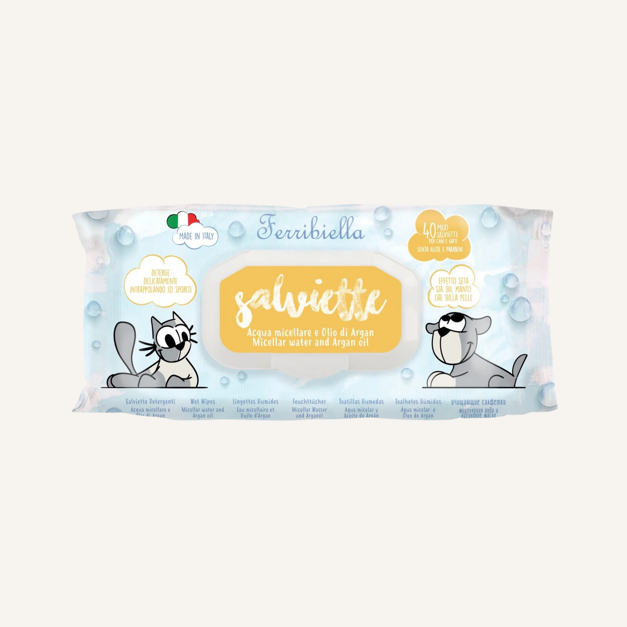 Ferribiella Wet Wipes Micel. Water-Argan (40 stuks)