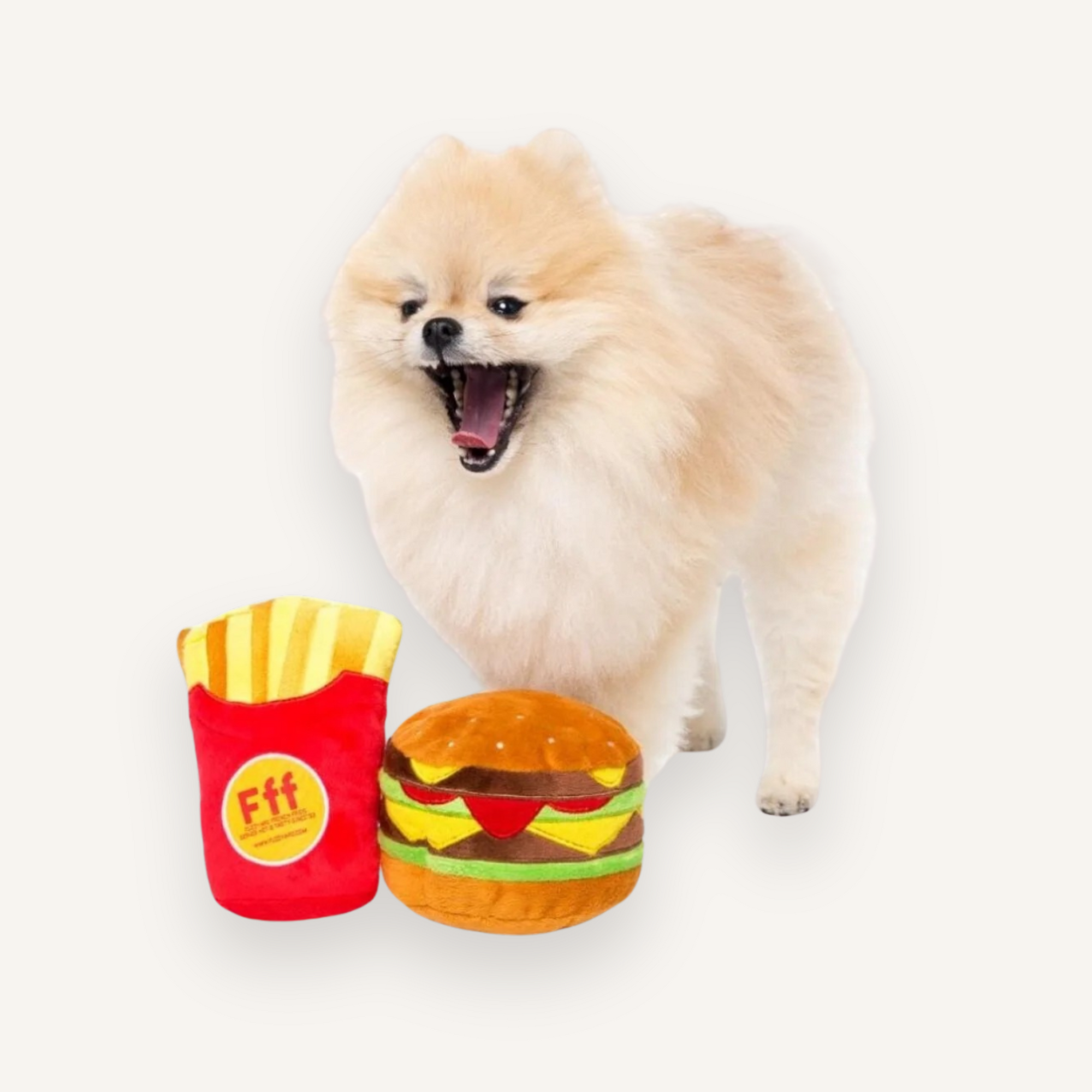 Fuzzyard hondenspeelgoed hamburger