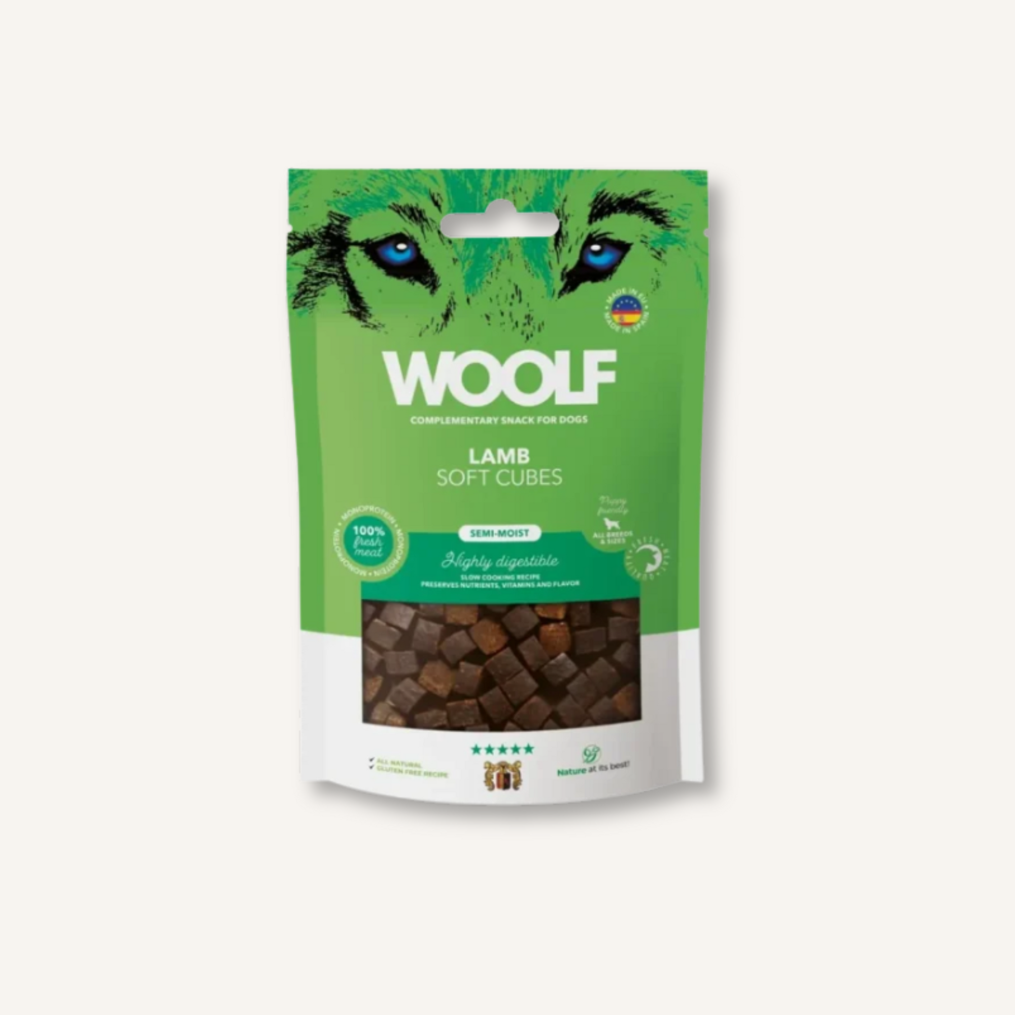 Woolf Soft Cubes Natuurlijke hondensnacks