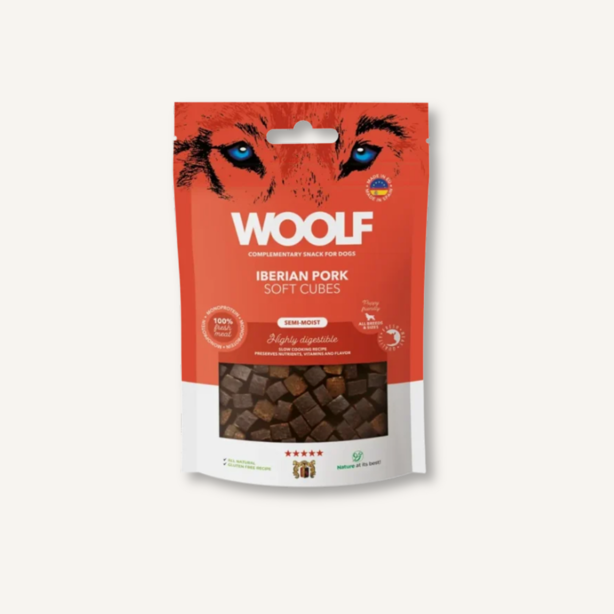 Woolf Soft Cubes Natuurlijke hondensnacks