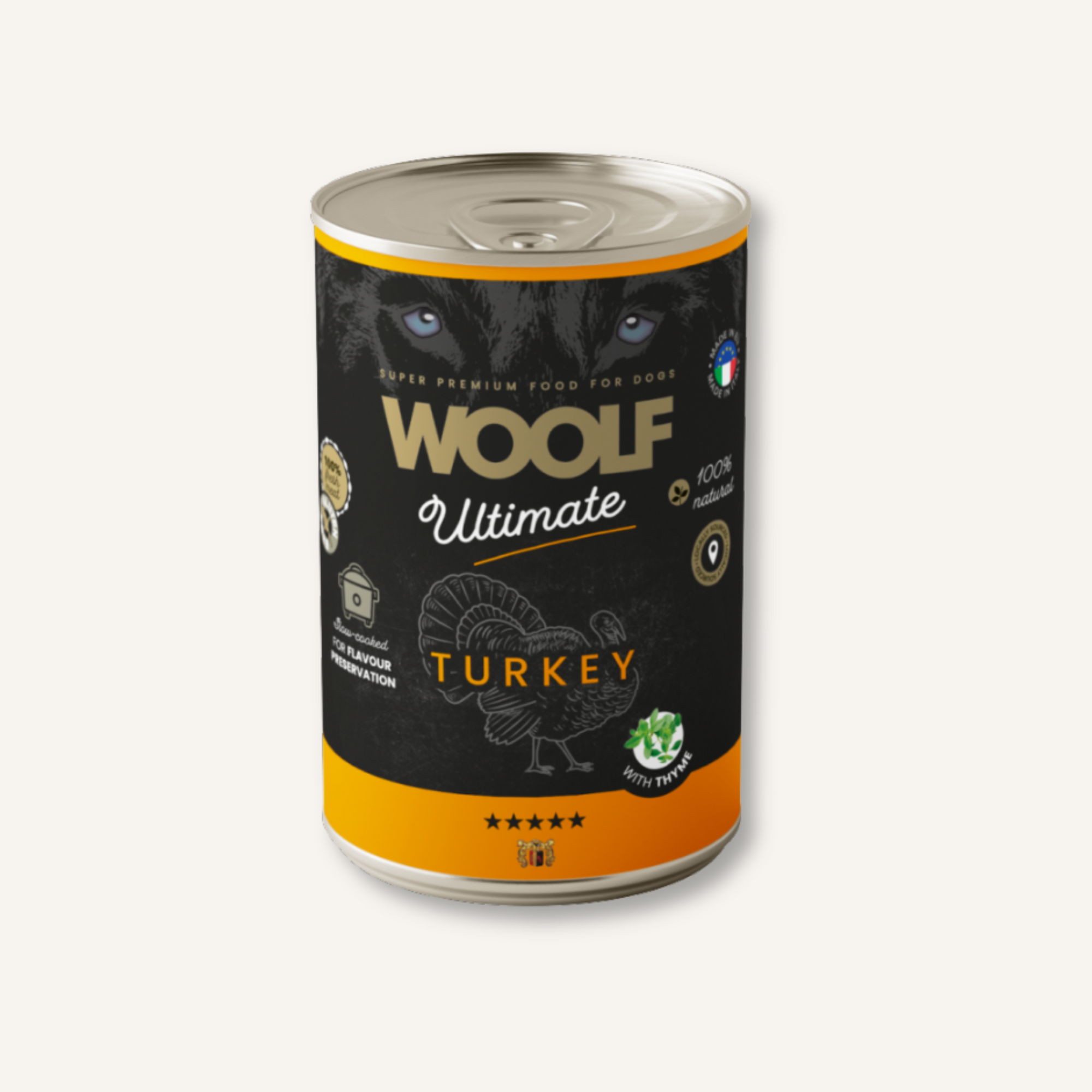Woolf Ultimate Canned Blikvoer natuurlijk natvoer voor honden