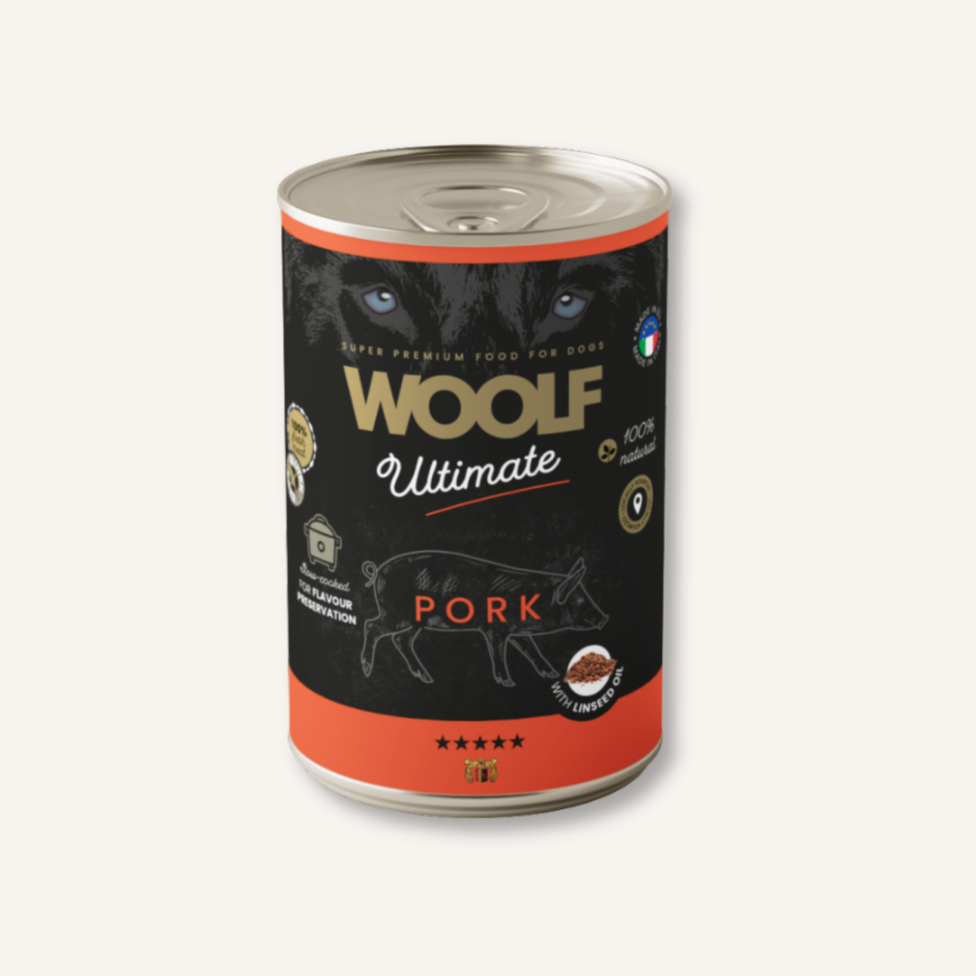 Woolf Ultimate Canned Blikvoer natuurlijk natvoer voor honden