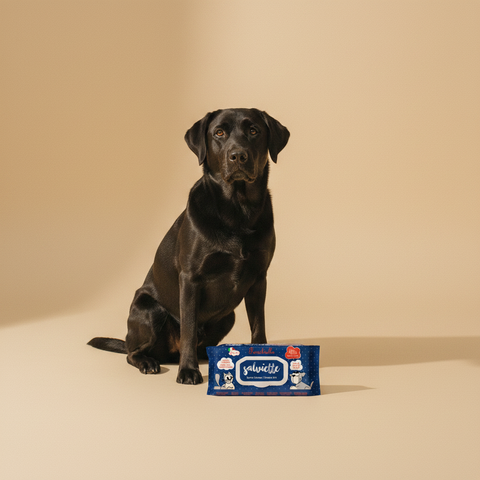 Ferribiella Wet Wipes Extreme (40 stuks) — lifestyle met hond | The Snuffle Studio