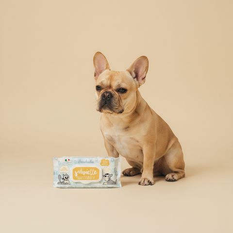 Ferribiella Wet Wipes Micel. Water-Argan (40 stuks) — lifestyle met hond | The Snuffle Studio