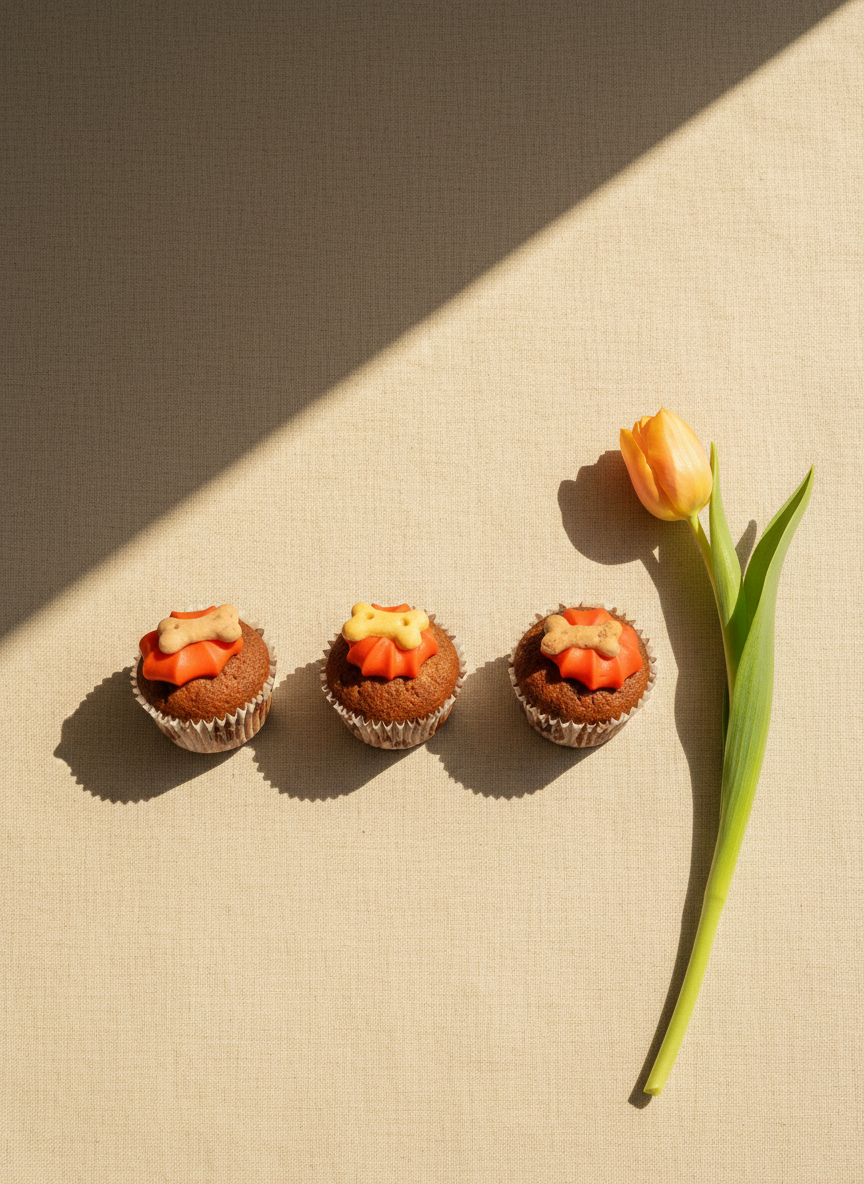 The Barking Bakery Mini Iced Trios · Orange