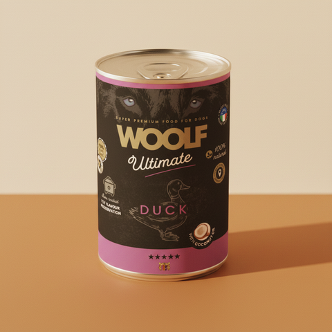 Woolf Ultimate Canned · Eend met Kokos