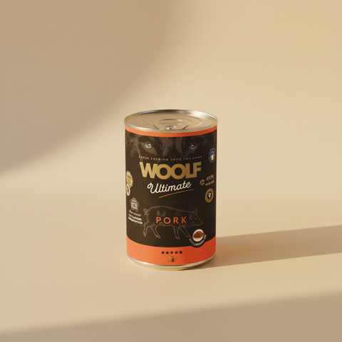 Woolf Ultimate Canned · Varken met Lijnzaadolie