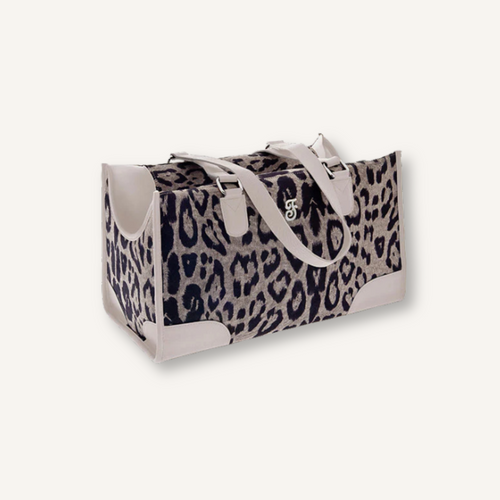 Ferribiella Draagtas Mokka voor hond met Leopard - Panterprint Design