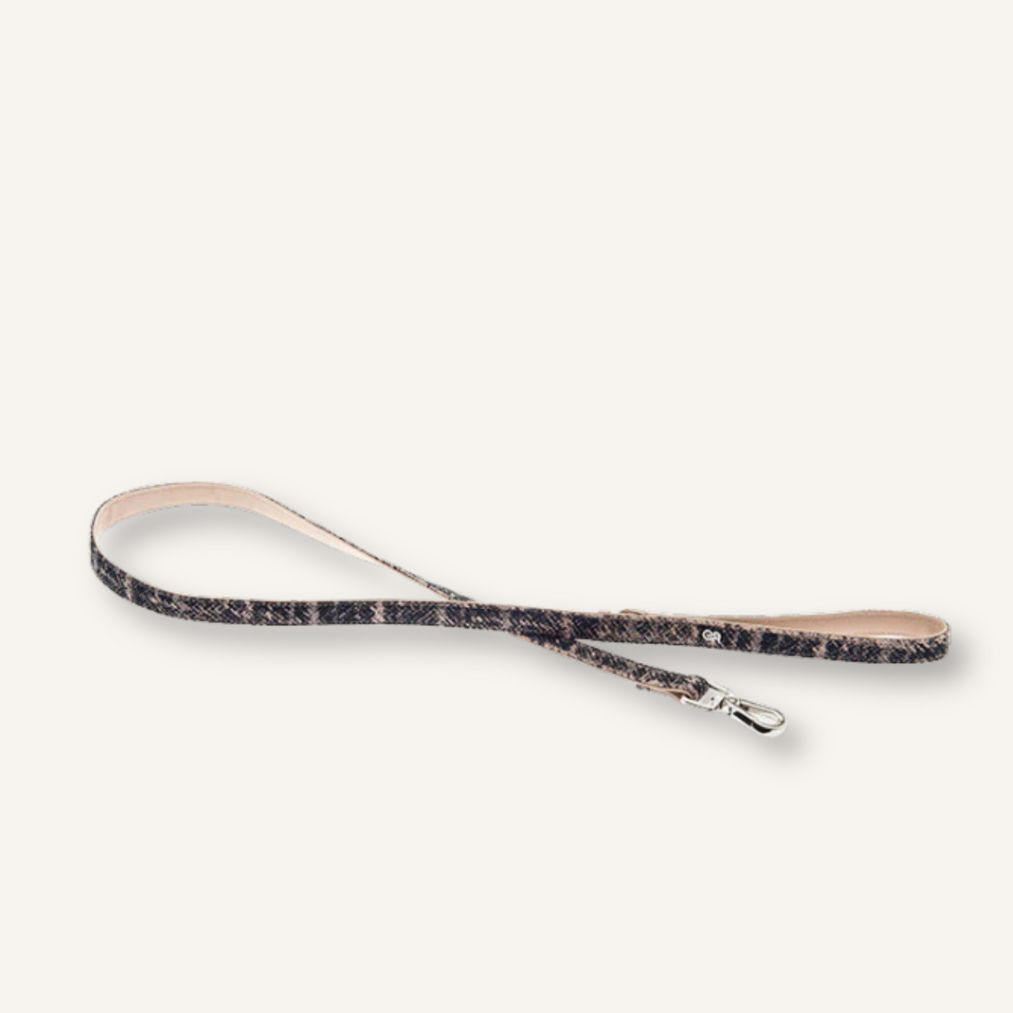 Ferribiella Mokka honden riem in Pied-de-poule design