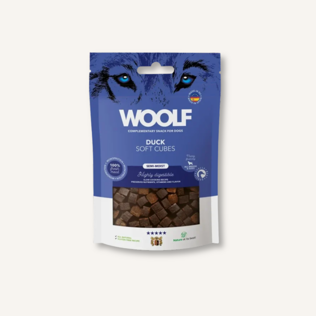 Woolf Soft Cubes Natuurlijke hondensnacks 