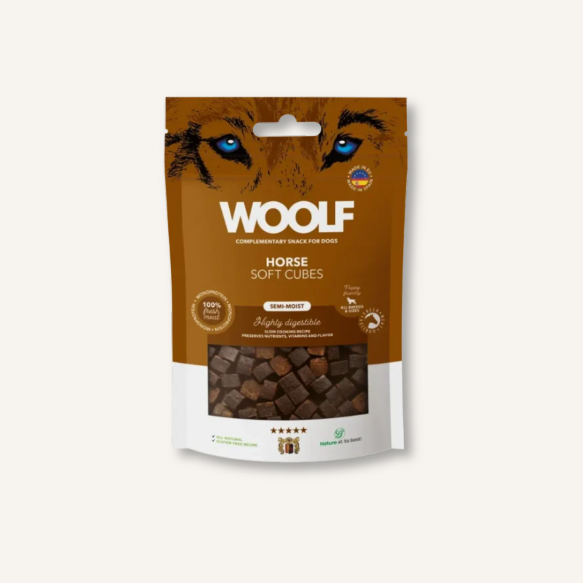Woolf Soft Cubes Natuurlijke hondensnacks 
