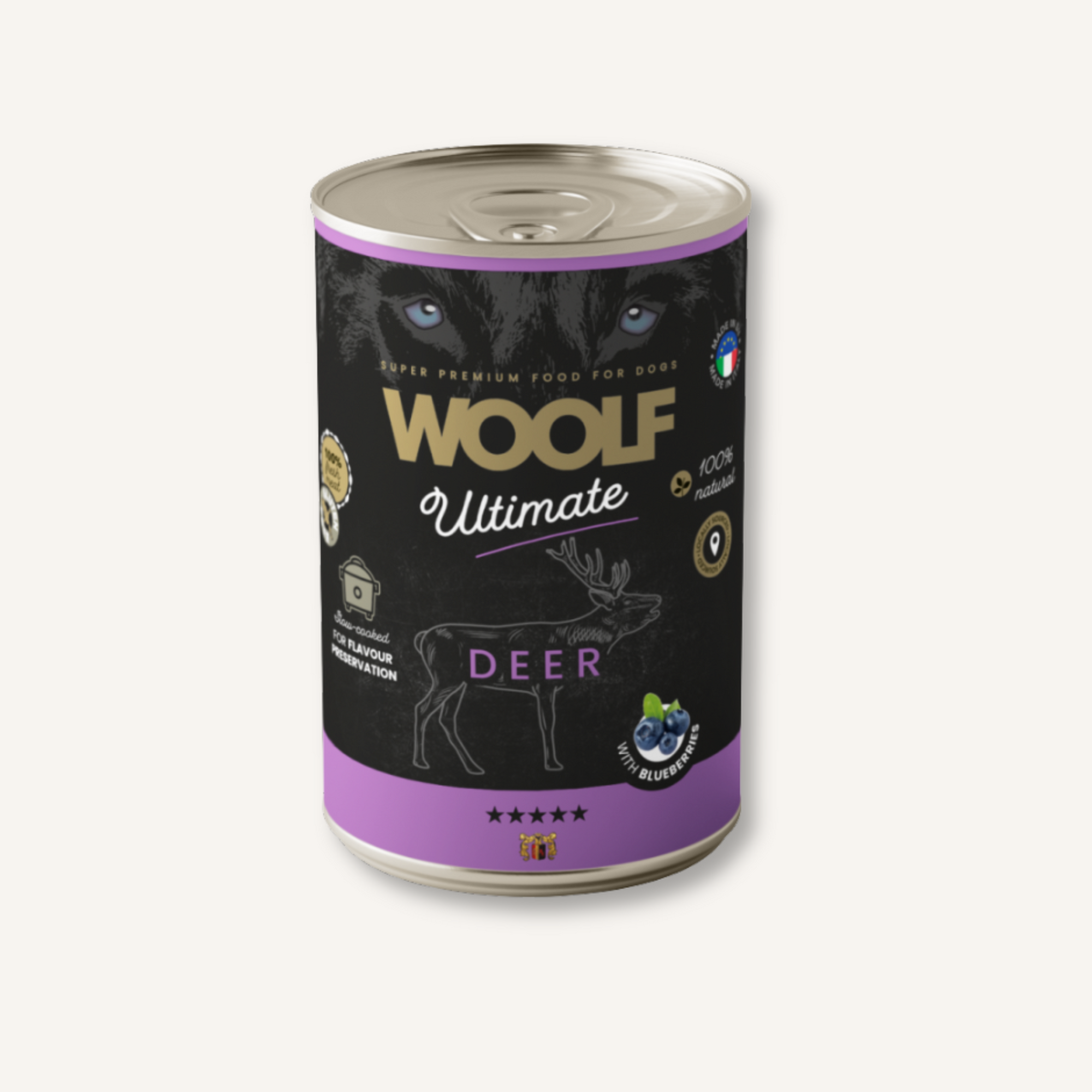Woolf Ultimate Canned Blikvoer natuurlijk natvoer voor honden