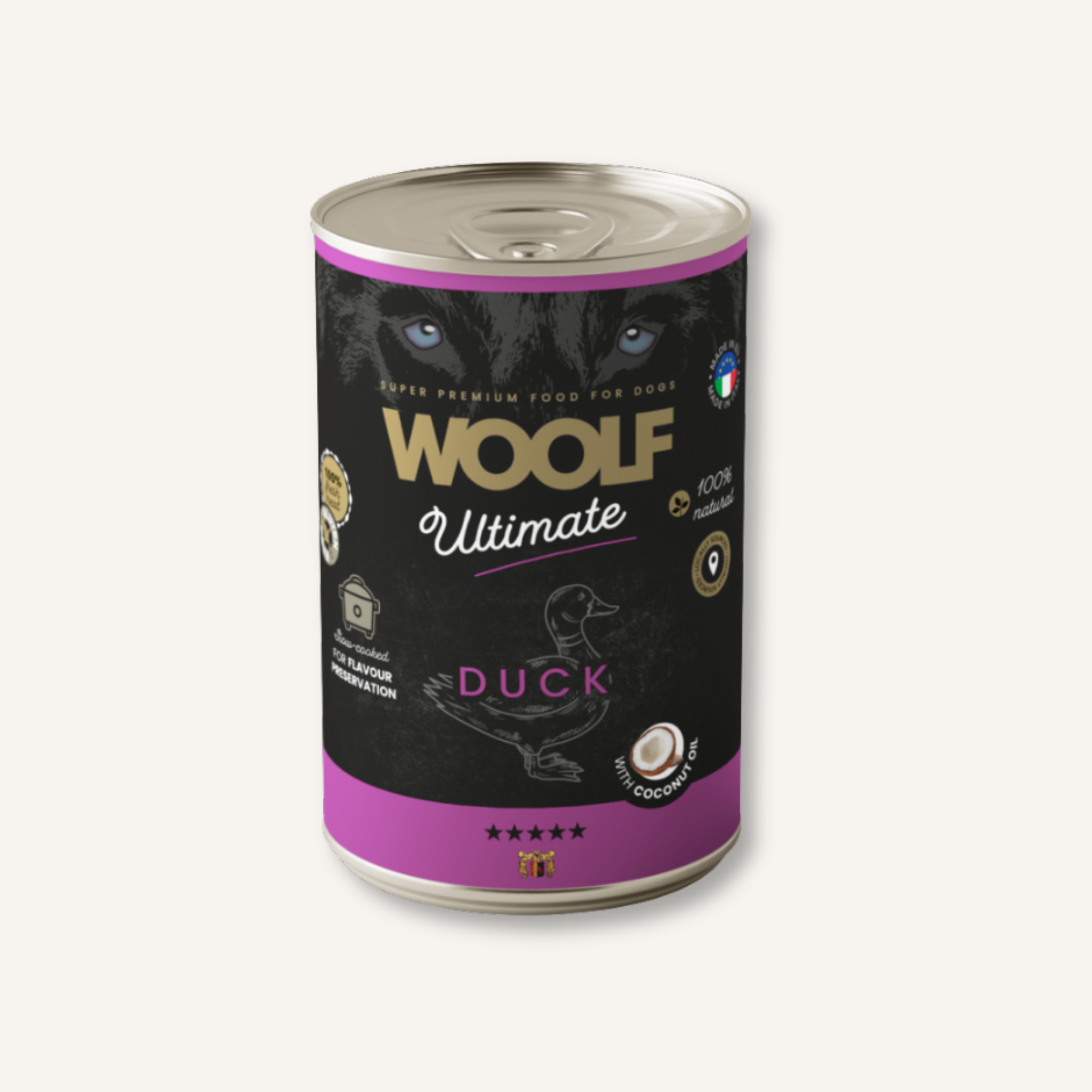 Woolf Ultimate Canned Blikvoer natuurlijk natvoer voor honden