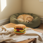 FuzzYard Plush Toy - Hamburger — lifestyle | The Snuffle Studio