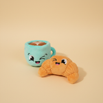 FuzzYard Toy - Perfect Match - Croissant & Cappuccino 2 pack — productfoto | The Snuffle Studio