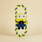 Minions knuffel met flostouw — productfoto | The Snuffle Studio
