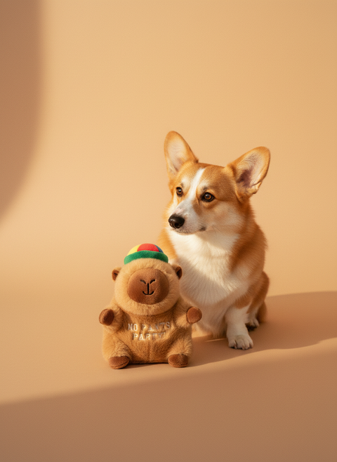 FuzzYard Happybaras - Cap-Ybara — lifestyle met hond | The Snuffle Studio