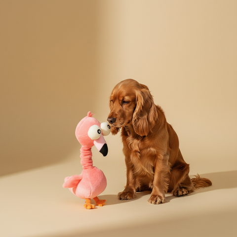 FuzzYard Toy - Neck Minnit - Neckole The Flamingo — lifestyle met hond | The Snuffle Studio