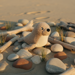 FuzzYard LIFE - Sea Life Toy - Sandstone Seal — lifestyle | The Snuffle Studio