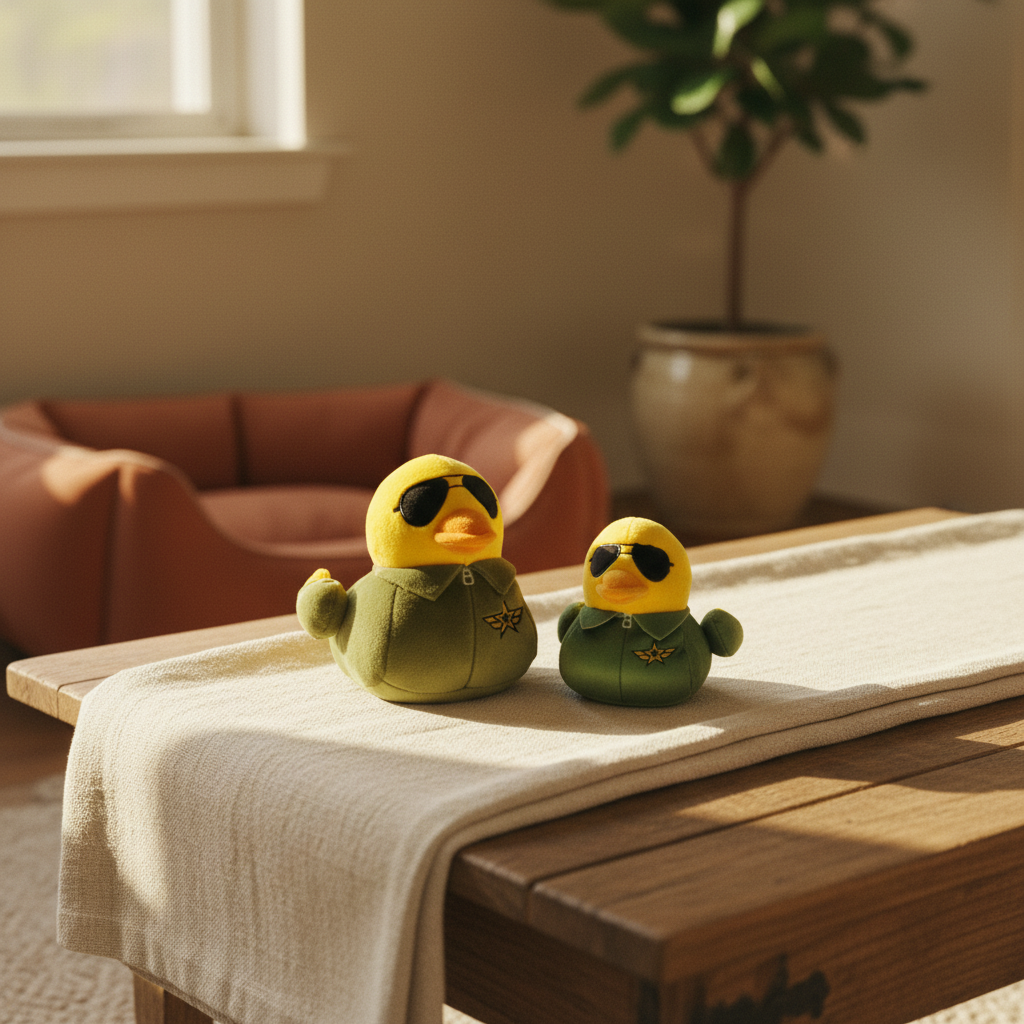Amelia Quackhart Duck - Dog Toy — lifestyle | The Snuffle Studio