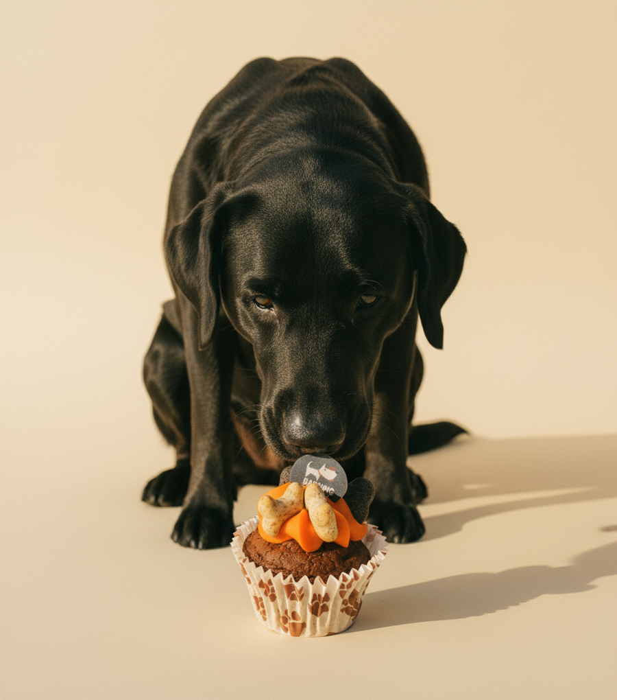 The Barking Bakery - Carob Woofin Orange Frosting — lifestyle met hond | The Snuffle Studio