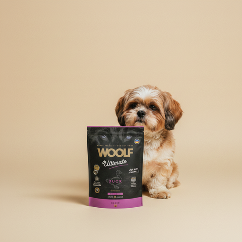 Woolf Ultimate Semi-Moist Hondenvoer - Eend - 1 kg — lifestyle met hond | The Snuffle Studio
