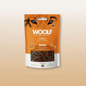 Woolf Soft Cubes · Kalkoen (Monoprotein)