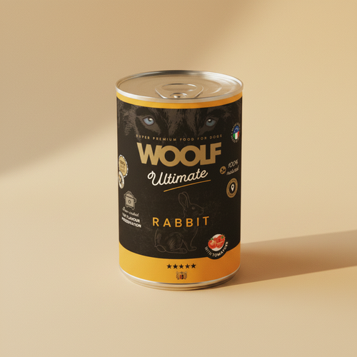 Woolf Ultimate Canned · Konijn met Tomaat